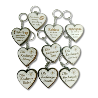 Brelok serce z dedykacją
