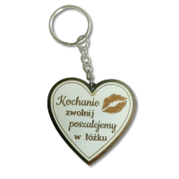 Brelok serce z dedykacją