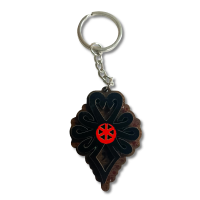 Brelok drewniany z parzenicą