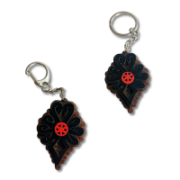 Brelok drewniany z parzenicą