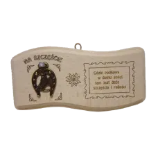 Podkowa metalowa  na szczęście (deska fala).