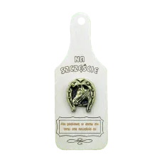 Podkowa na szczęście (deseczka kuchenna mini + napis).