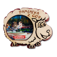 Magnes drewniany owieczka (duży).