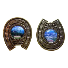 Magnes metal podkowa  z widokiem.