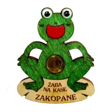 Magnes z oczami wesoła żaba.