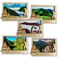Magnes znaczek 3d - turysta 