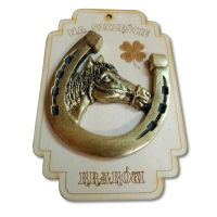 Podkowa na szczęście z koniczynką (duża).