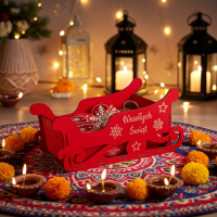 Skrzynka świąteczna, sanie