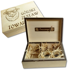 Skrzynka prezentowa L, drewniana grawerowana